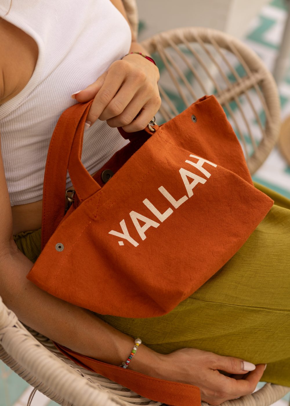 The mini Marrakchi shopping bag – Terracotta – Yallah