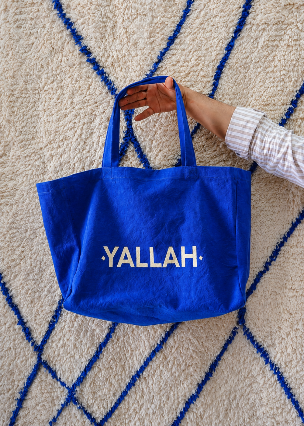 The Marrakchi shopping bag – Majorelle blue – Yallah