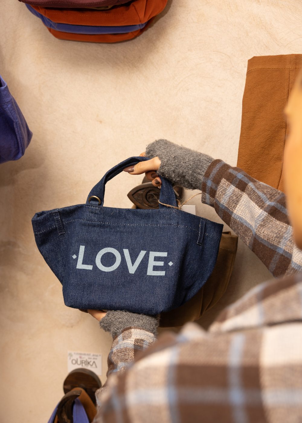 The mini Marrakchi shopping bag – Jeans – Love