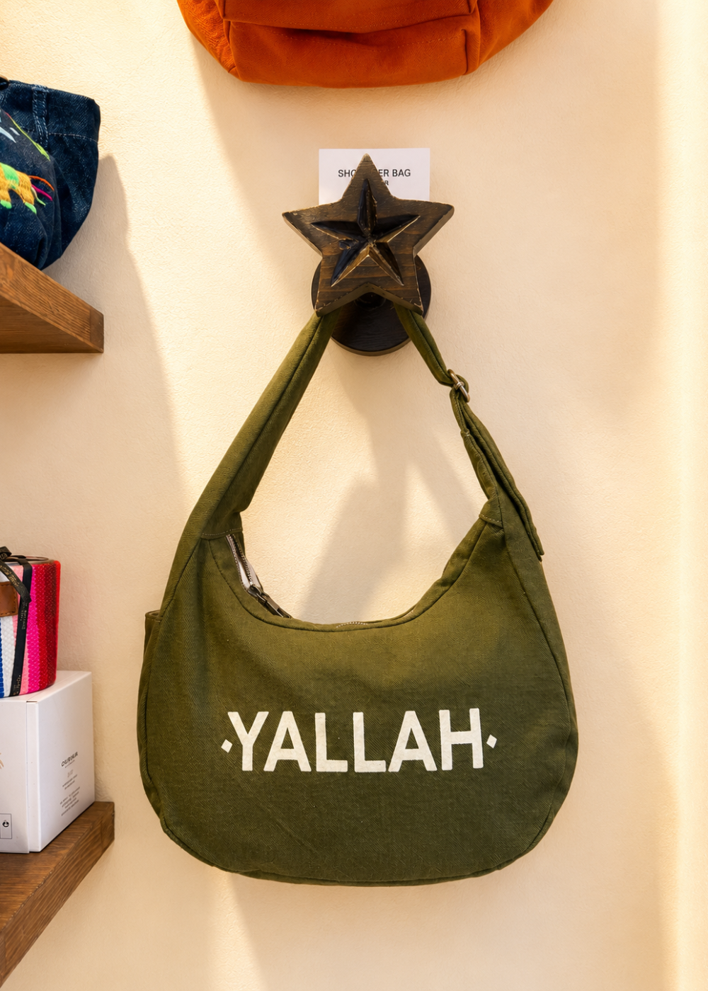 The Marrakchi shoulder bag – Kaki – Yallah