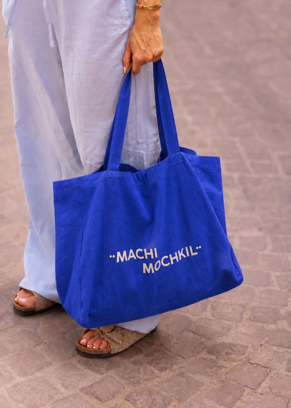 The Marrakchi shopping bag – Majorelle blue – Machi Mochkil