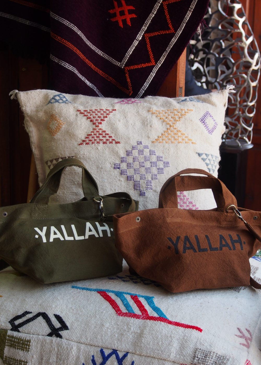 The mini Marrakchi shopping bag – Brown – Yallah