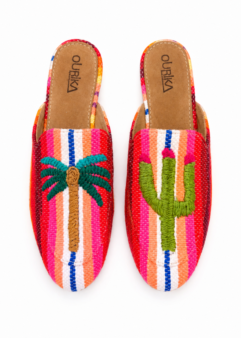 Embroidered mules Perù